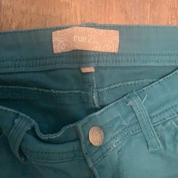 Teal Jeggings - Picture 3 of 5